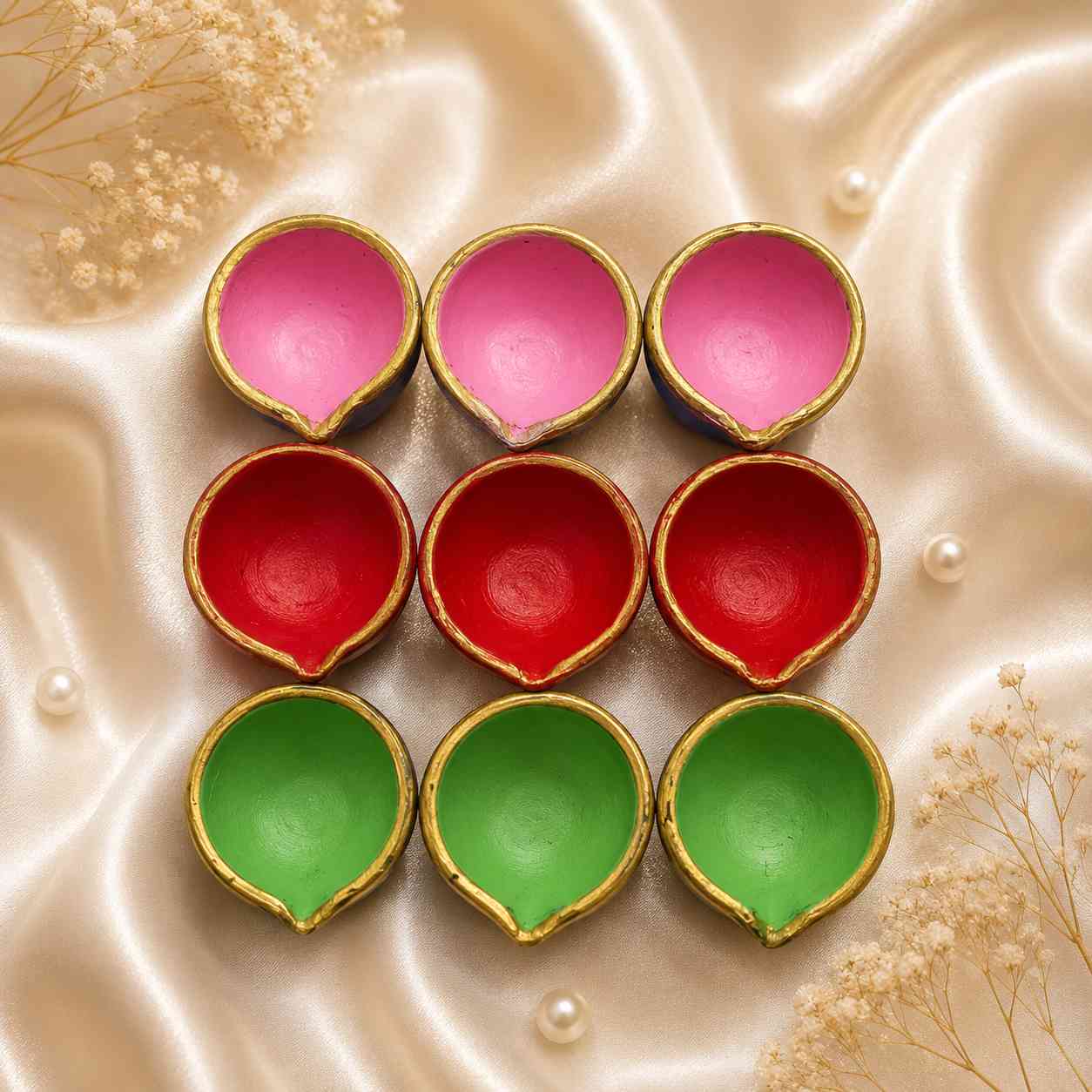Premium Desi Diya (9 Pcs) SET