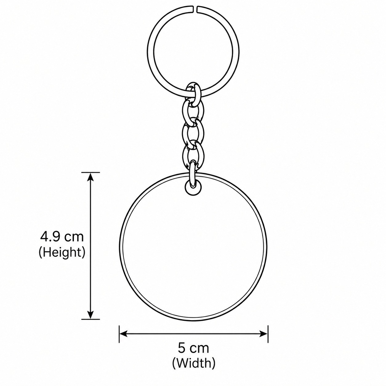 Resin Luxury Keychain