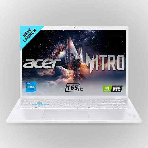 Acer Nitro Lite 16, Intel Core i5-13420H Processor,NVIDIA GeForce RTX 3050-6 GB GDDR6, 16GB/ 512 GB, 16.0"/40.64 cm, 165 Hz, Win 11 Home, White, 1.95 
