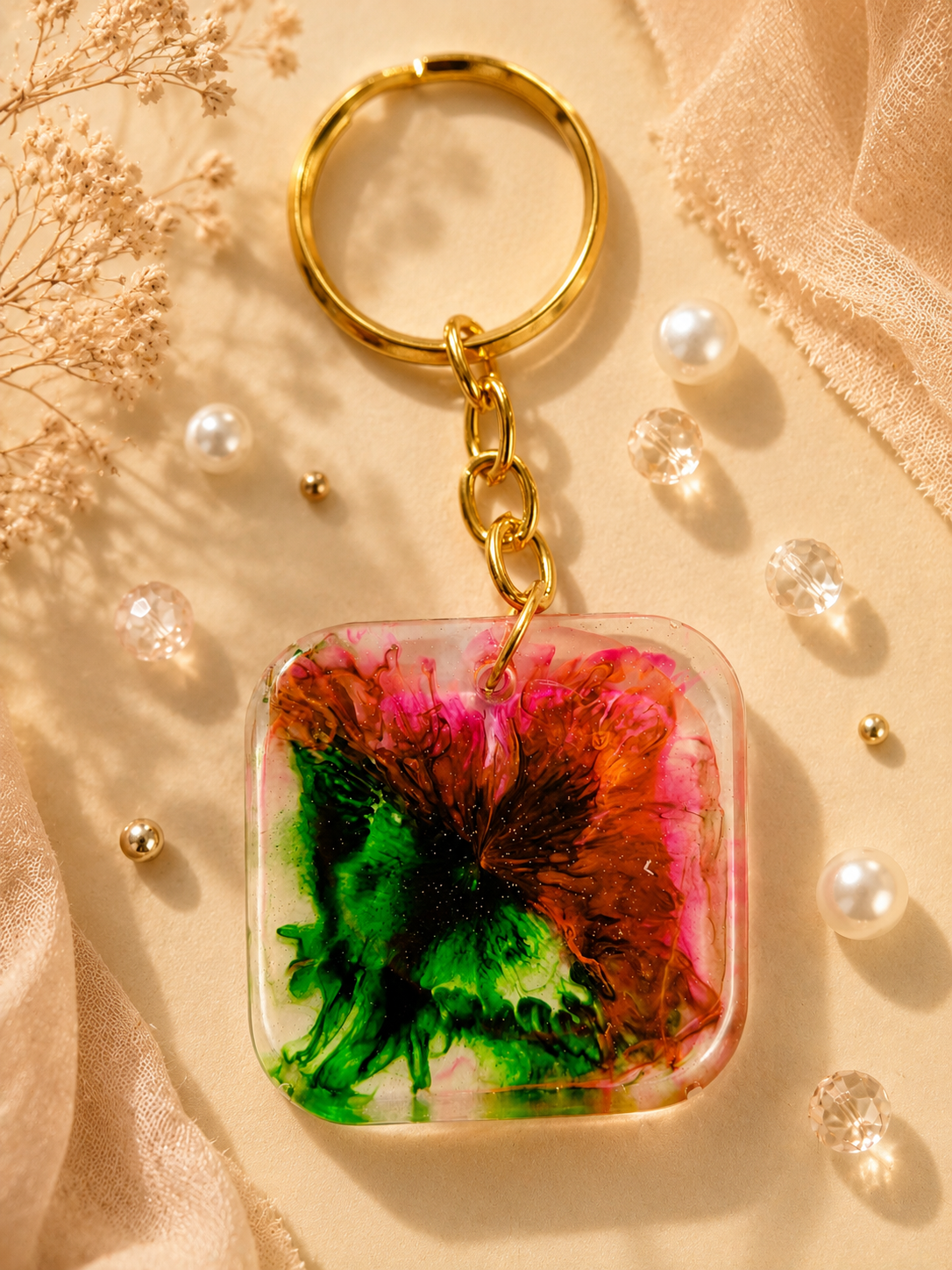 Resin Luxury Keychain