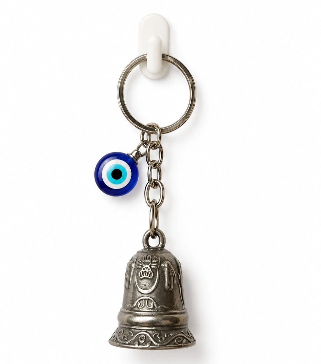Lucky Bell Evil-Eye Charm Keychain ????