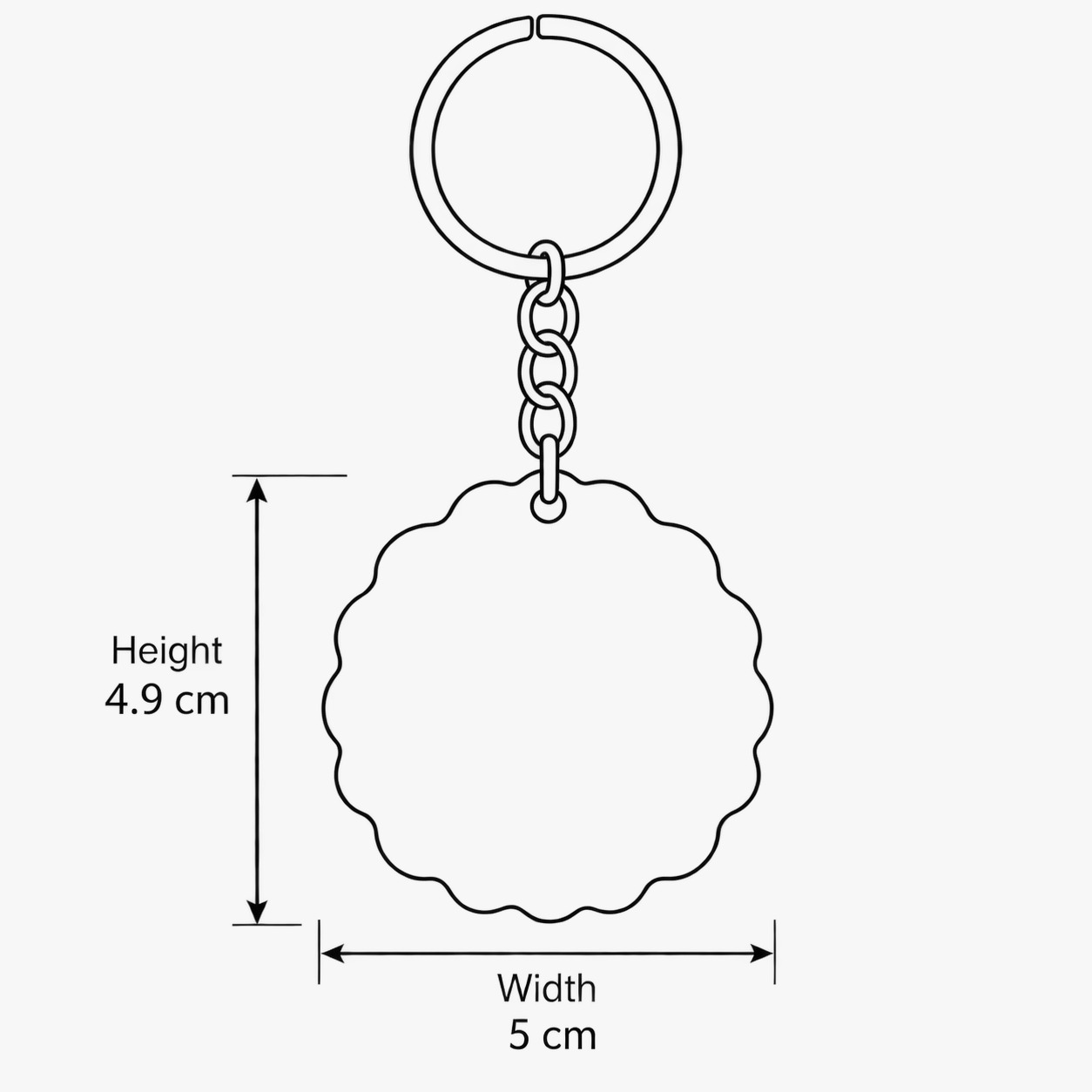Resin Luxury Keychain