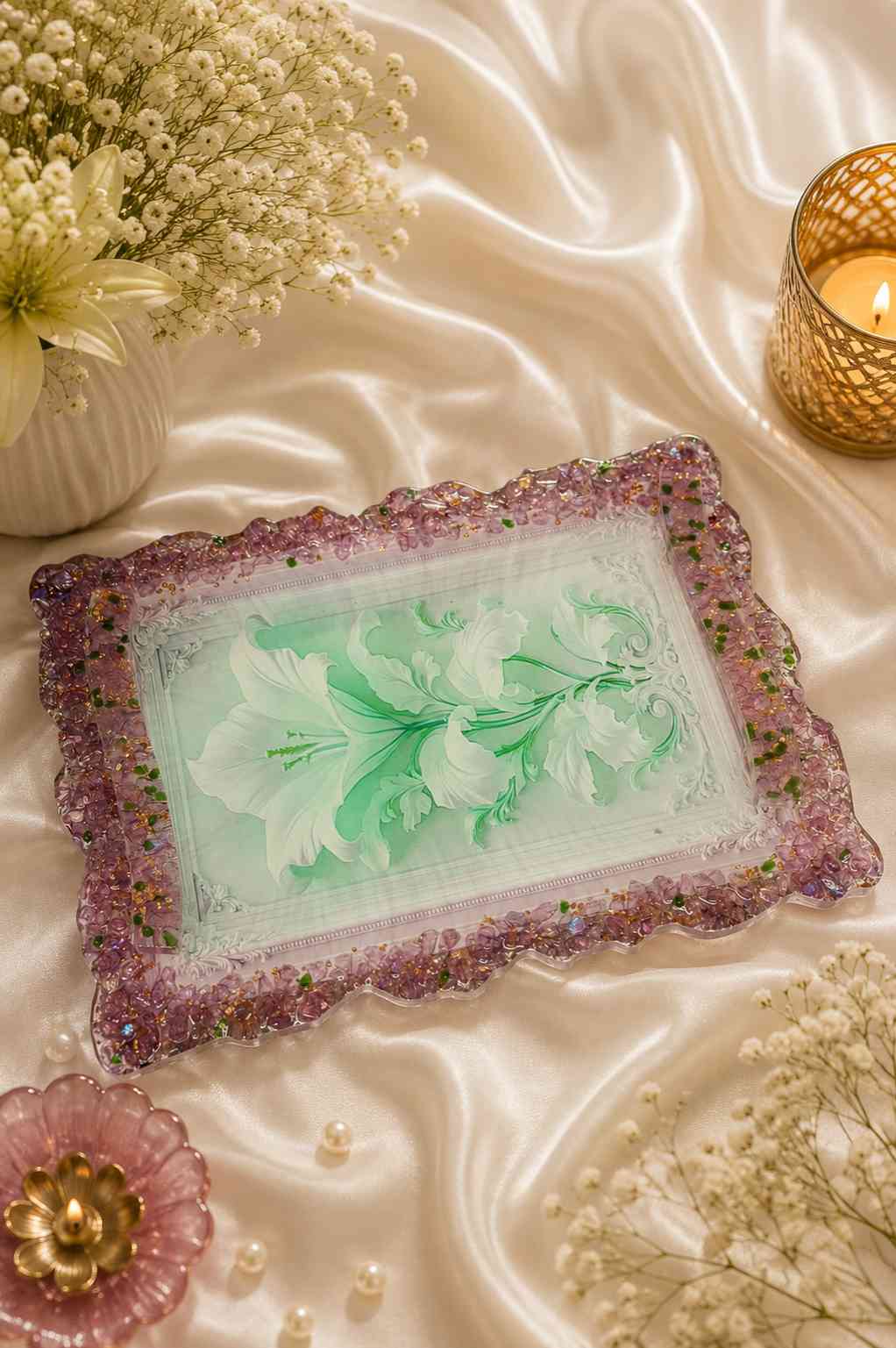 Luxury Handmade Resin Tray