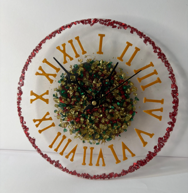 Handmade Resin Wall Clock