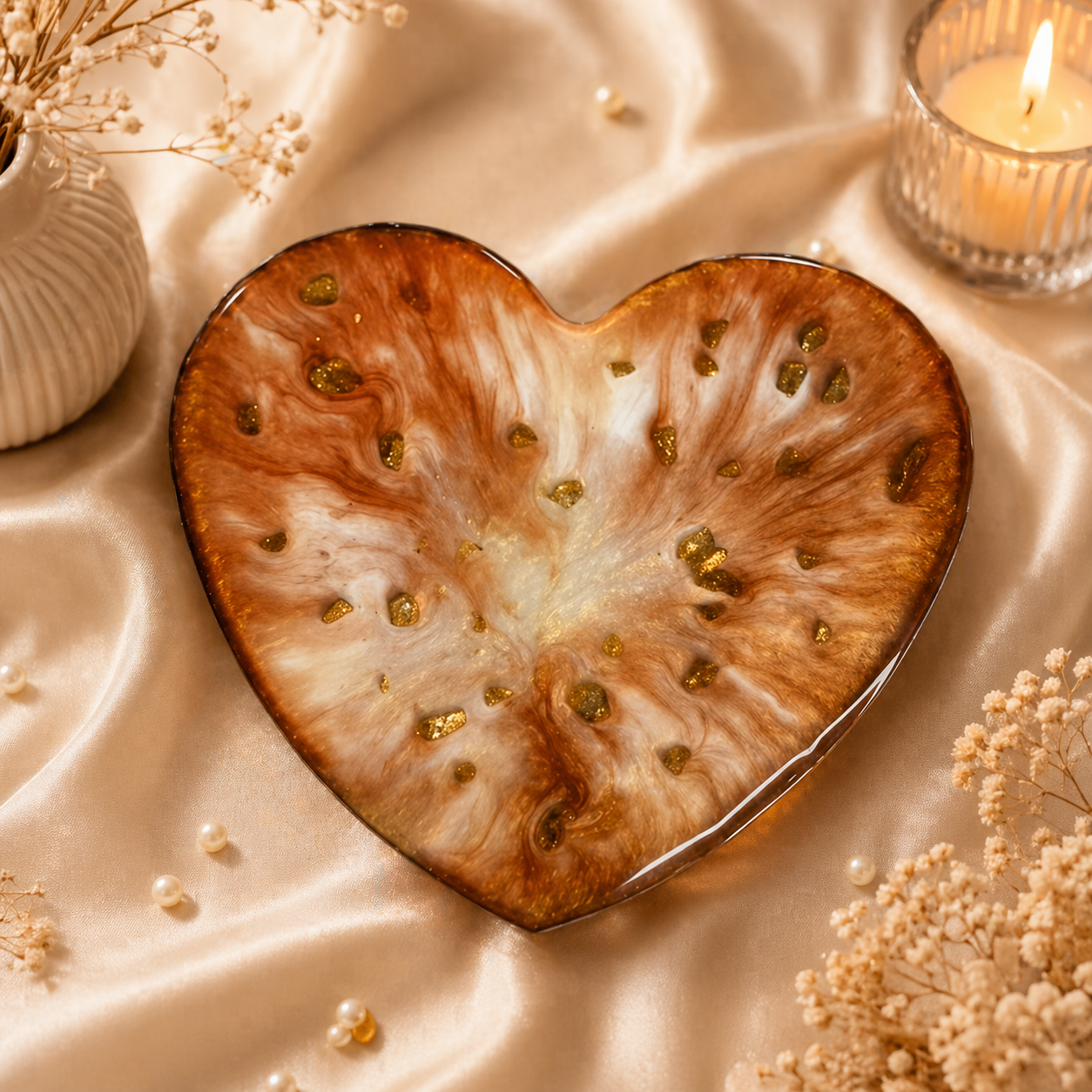 Personalized Resin Heart Keepsake