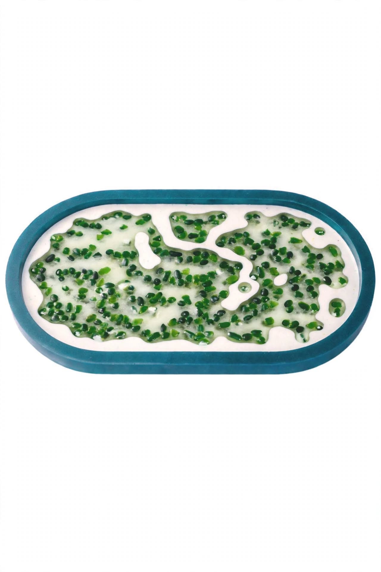 Aquatic-inspired resin trinket tray
