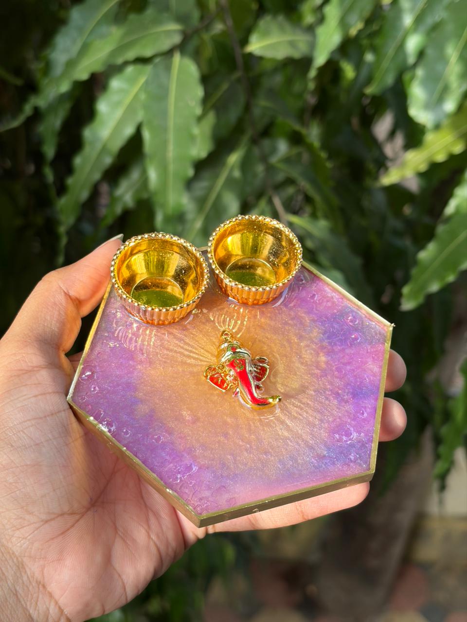 Resin Mini Pooja Thali 