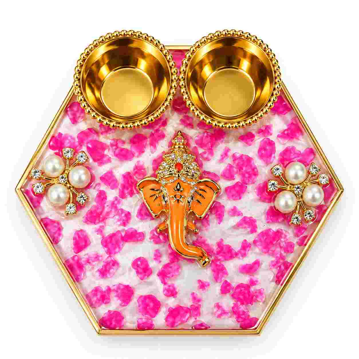 Resin Mini Pooja Thali 