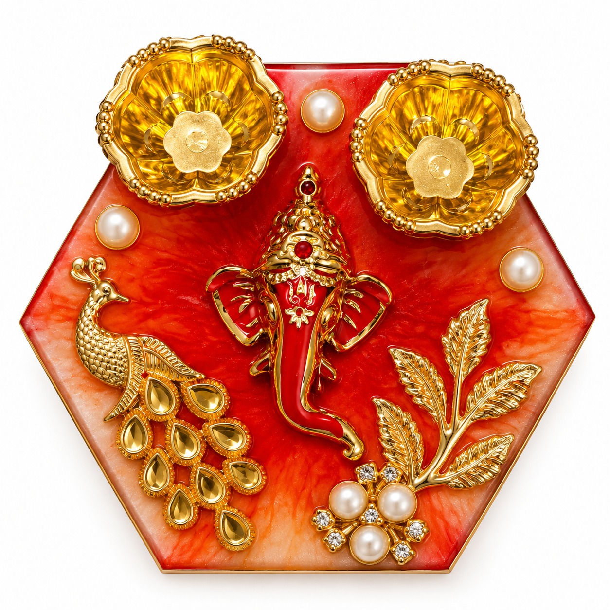 Resin Mini Pooja Thali 