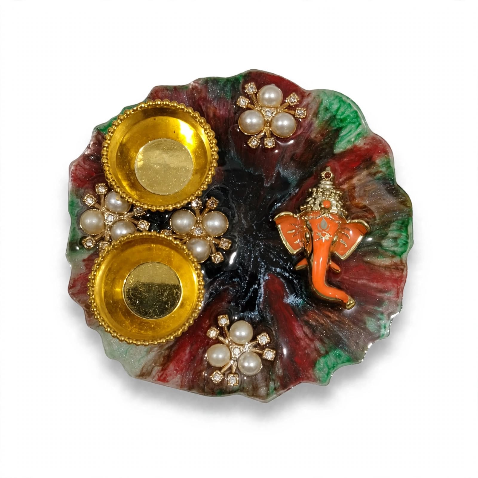Resin Mini Pooja Thali 