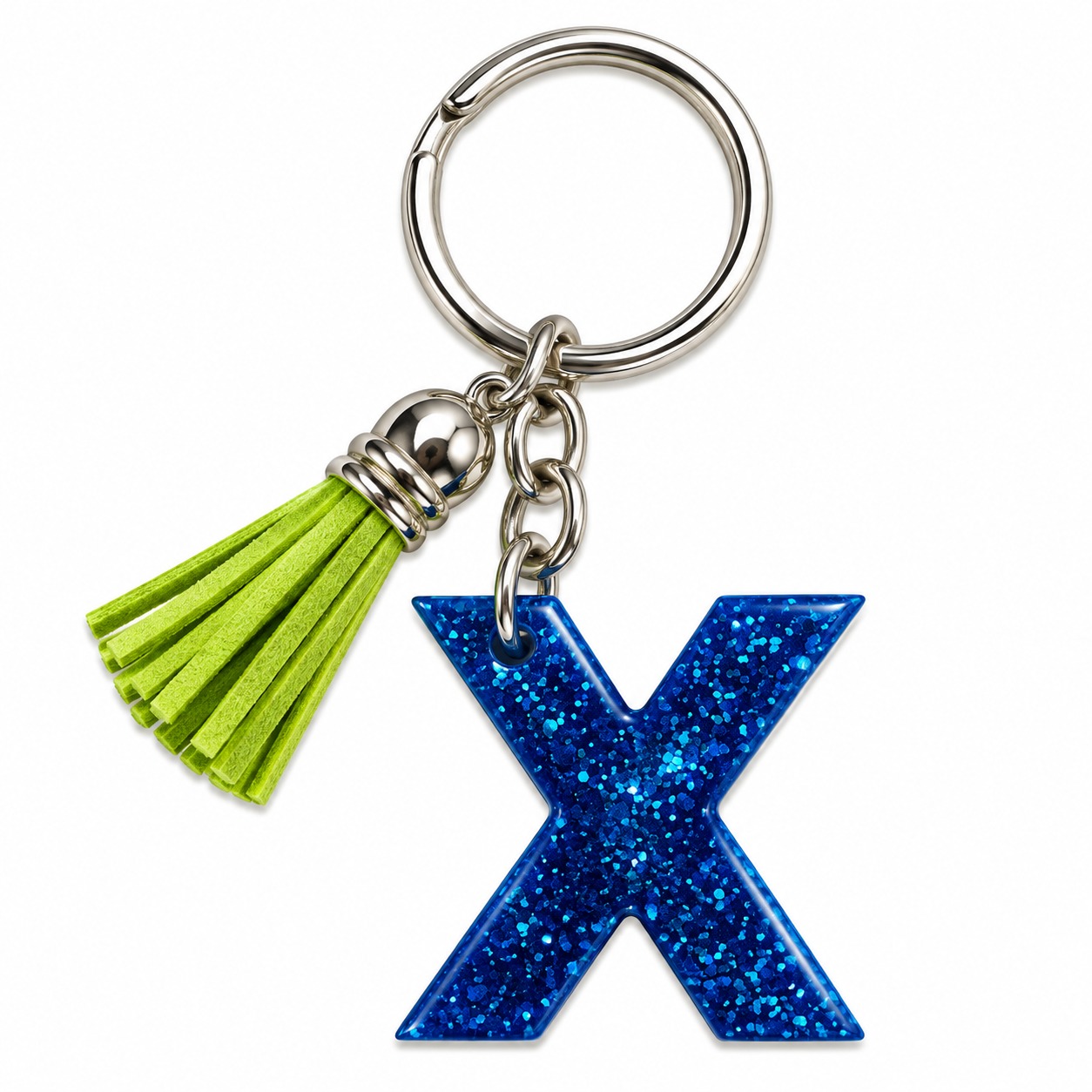 Alphabet Epoxy Resin Keychain