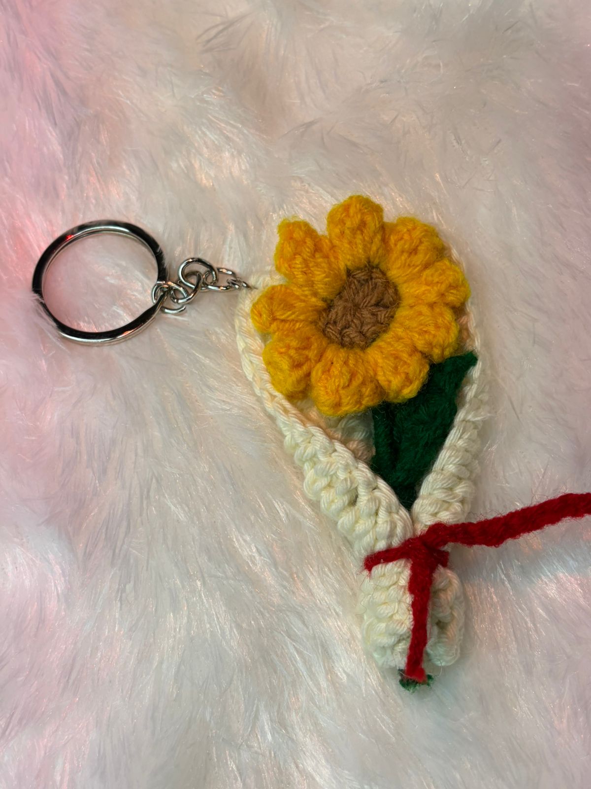 Soft Petal Crochet Charm
