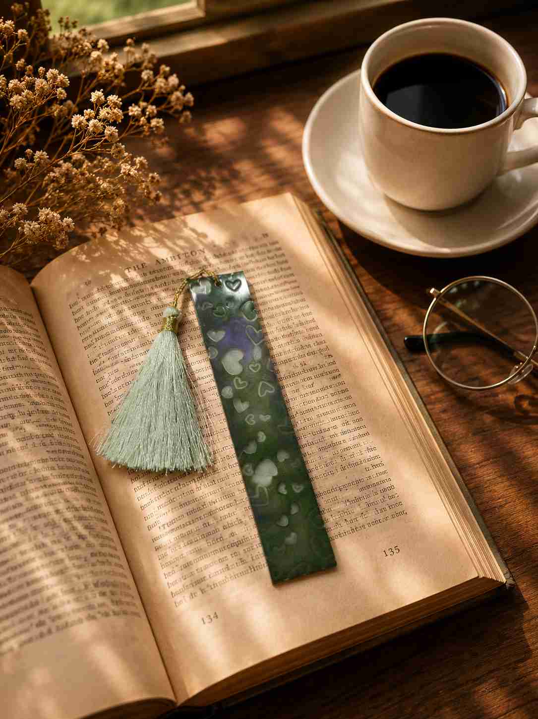 Luxury Handcrafted Resin Bookmark