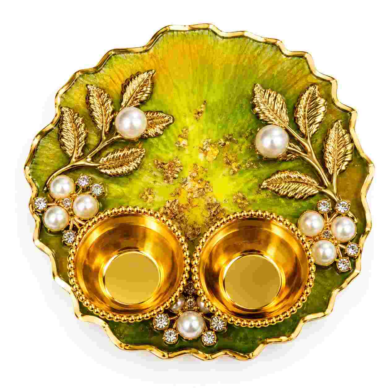 Resin Luxury Pooja Thali 
