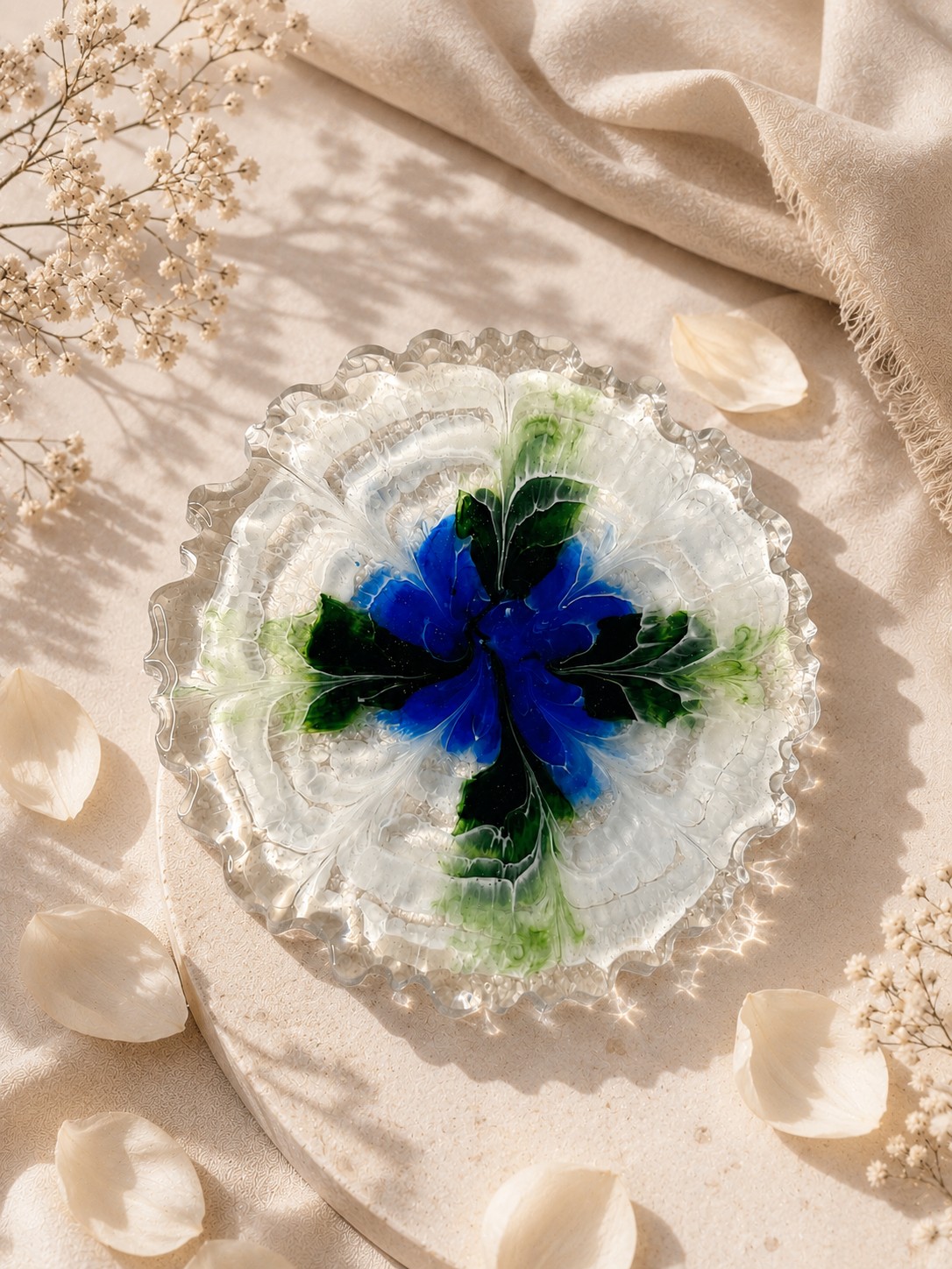 Resin Luxury Tea Coaster (6 Pcs)