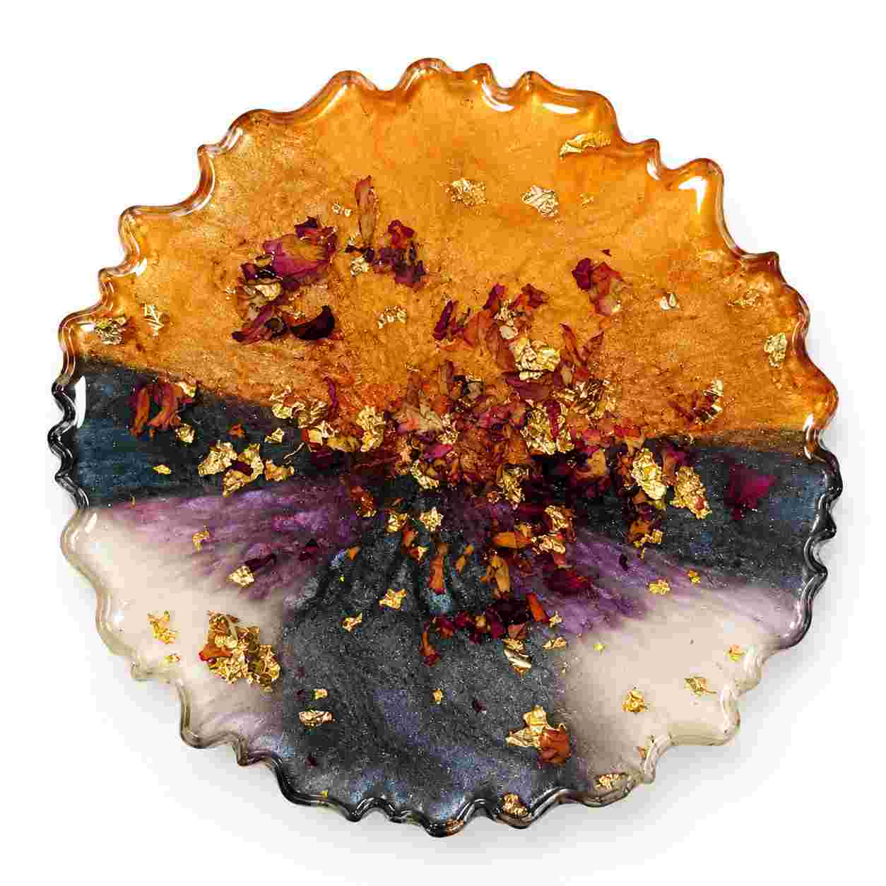 Resin Luxury Tea Coaster (6 Pcs)