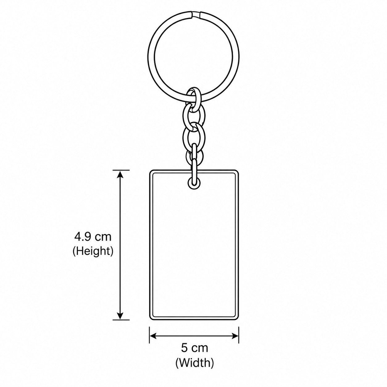 Resin Luxury Keychain