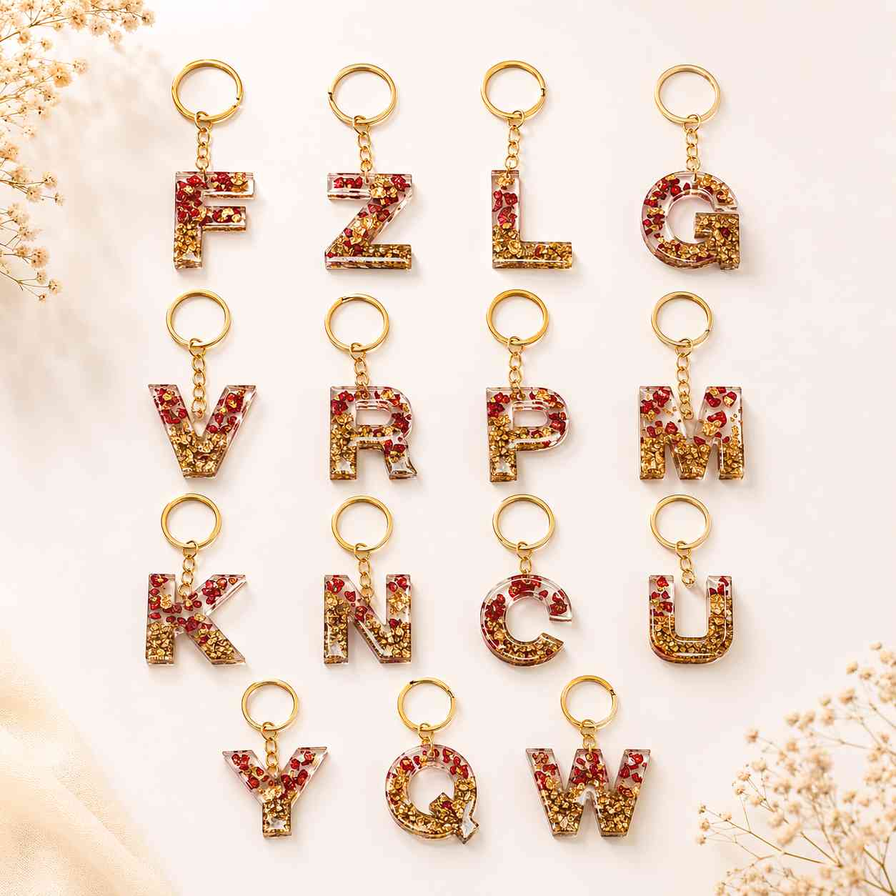 Resin Luxury Keychain ( 1Pc )