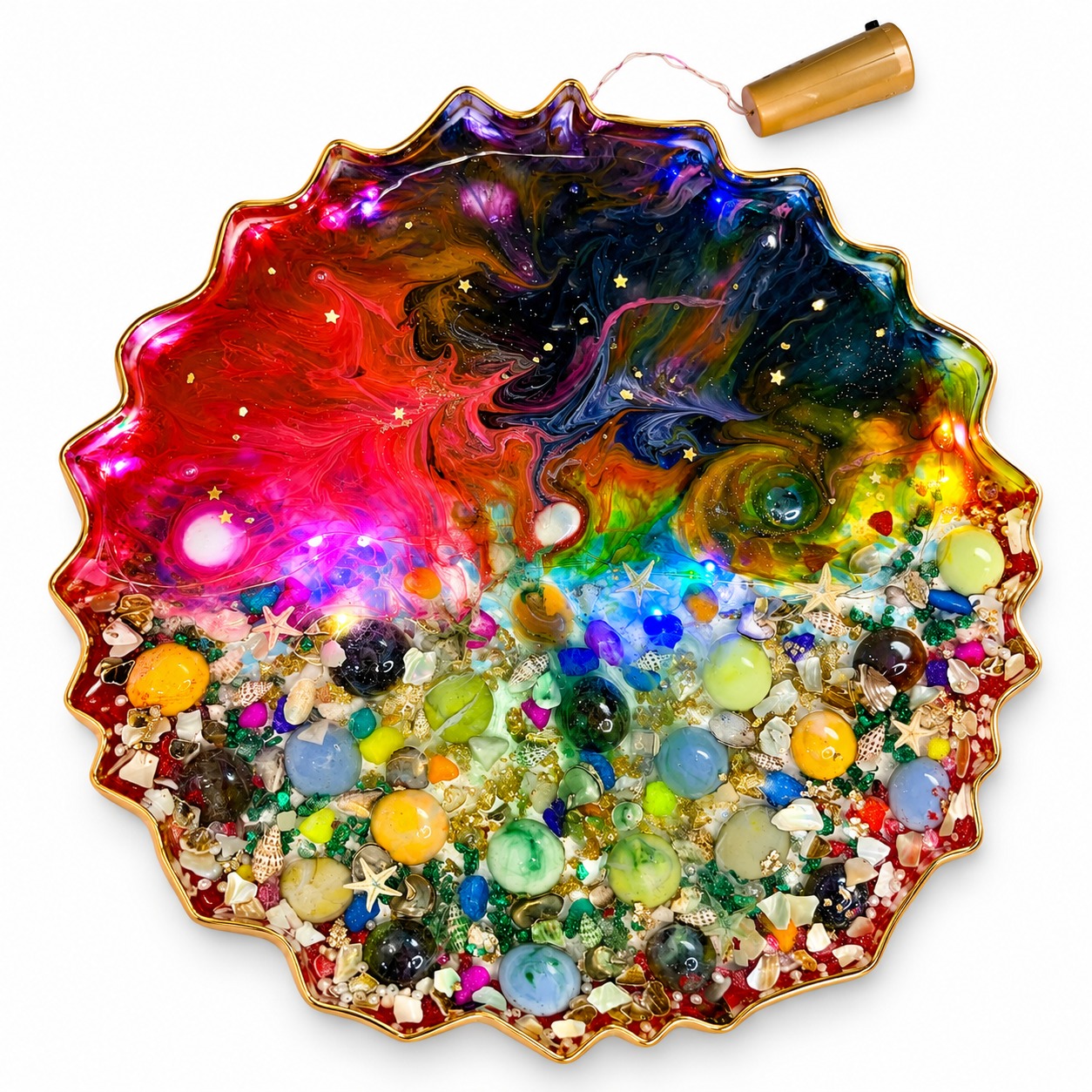 Galaxy Glow Resin Wall Art