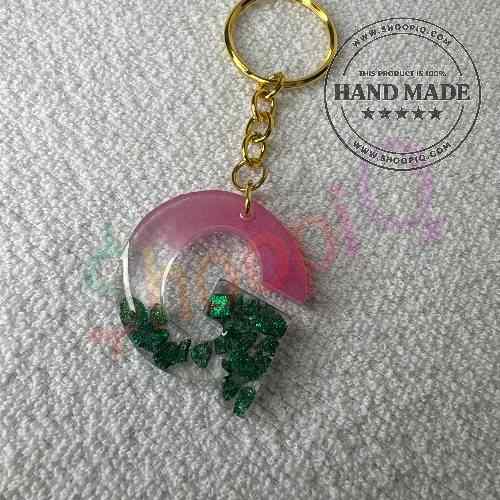 Alphabet Resin Keychain - G