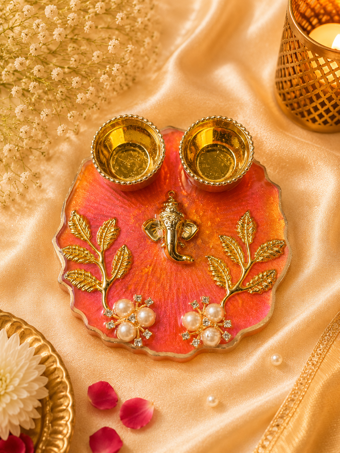 Resin Mini Pooja Thali 