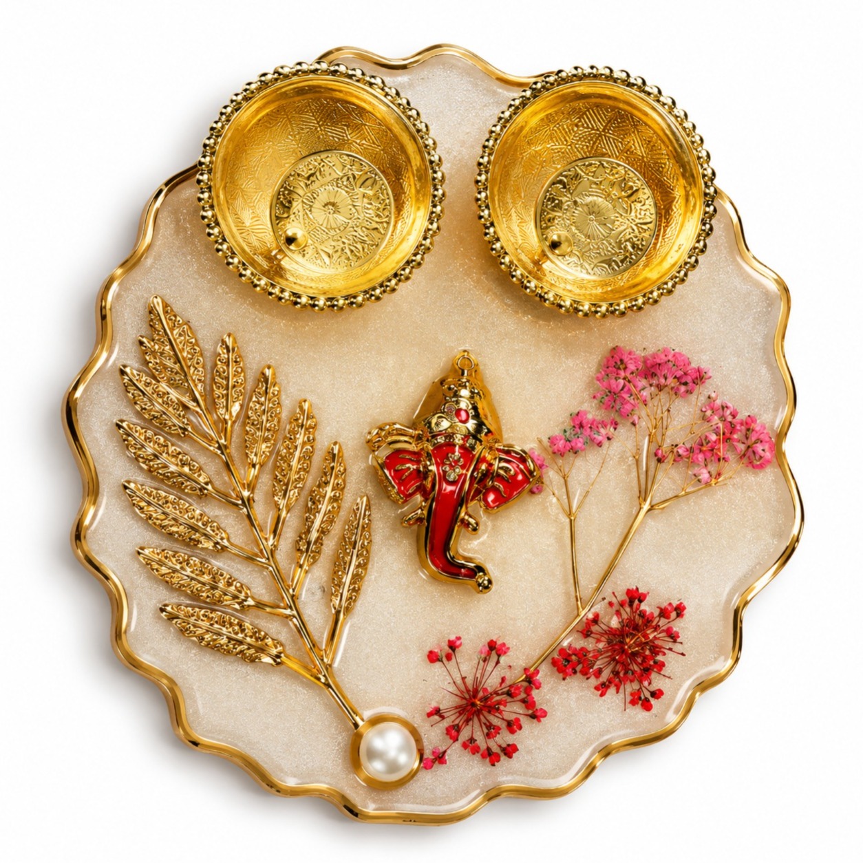 Resin Mini Pooja Thali 