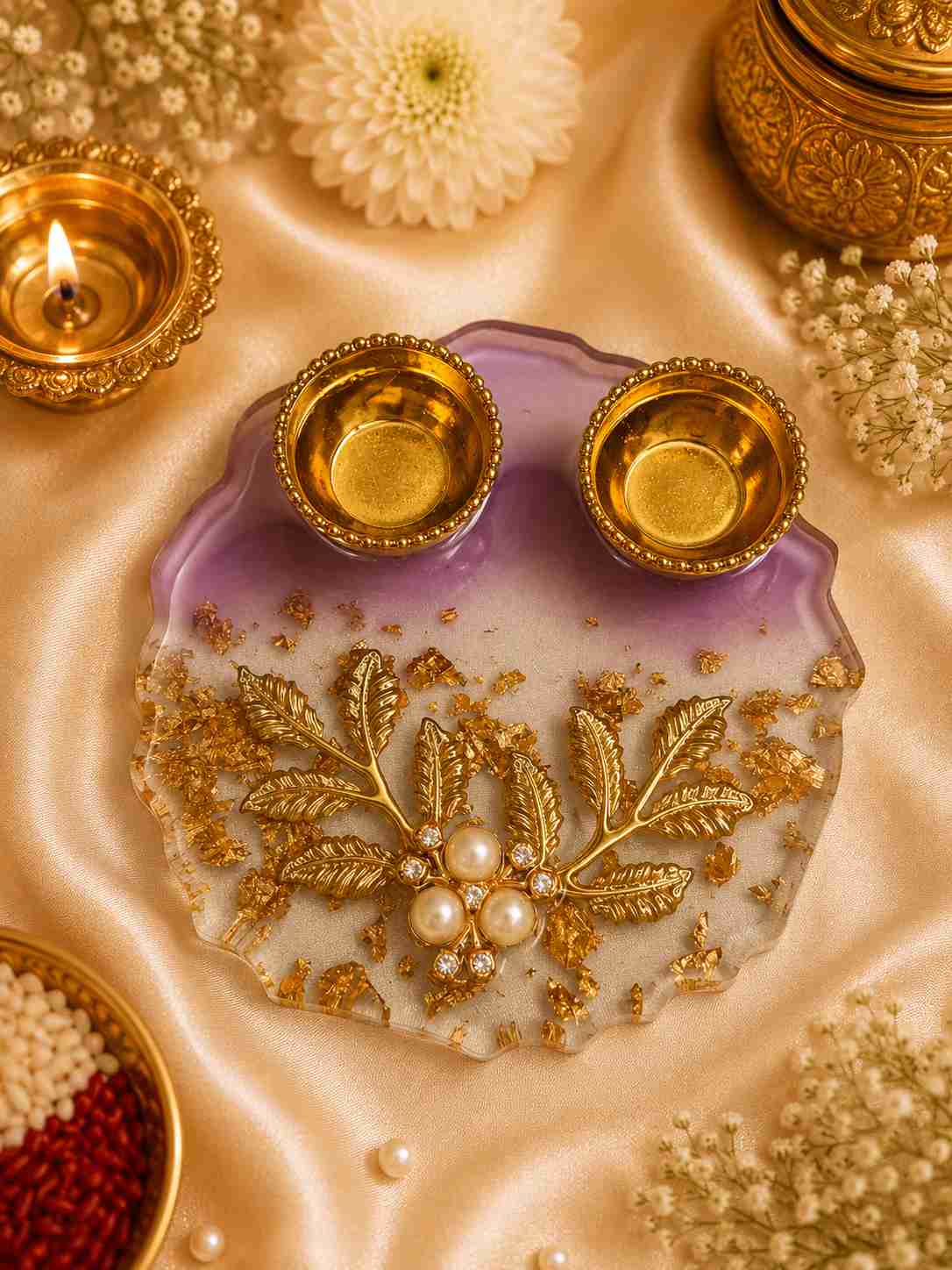 Resin Mini Pooja Thali 