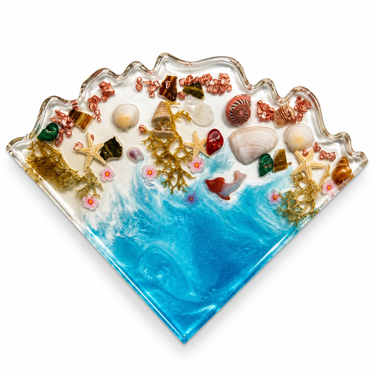 Resin Luxury Tea Coaster (6 Pcs)