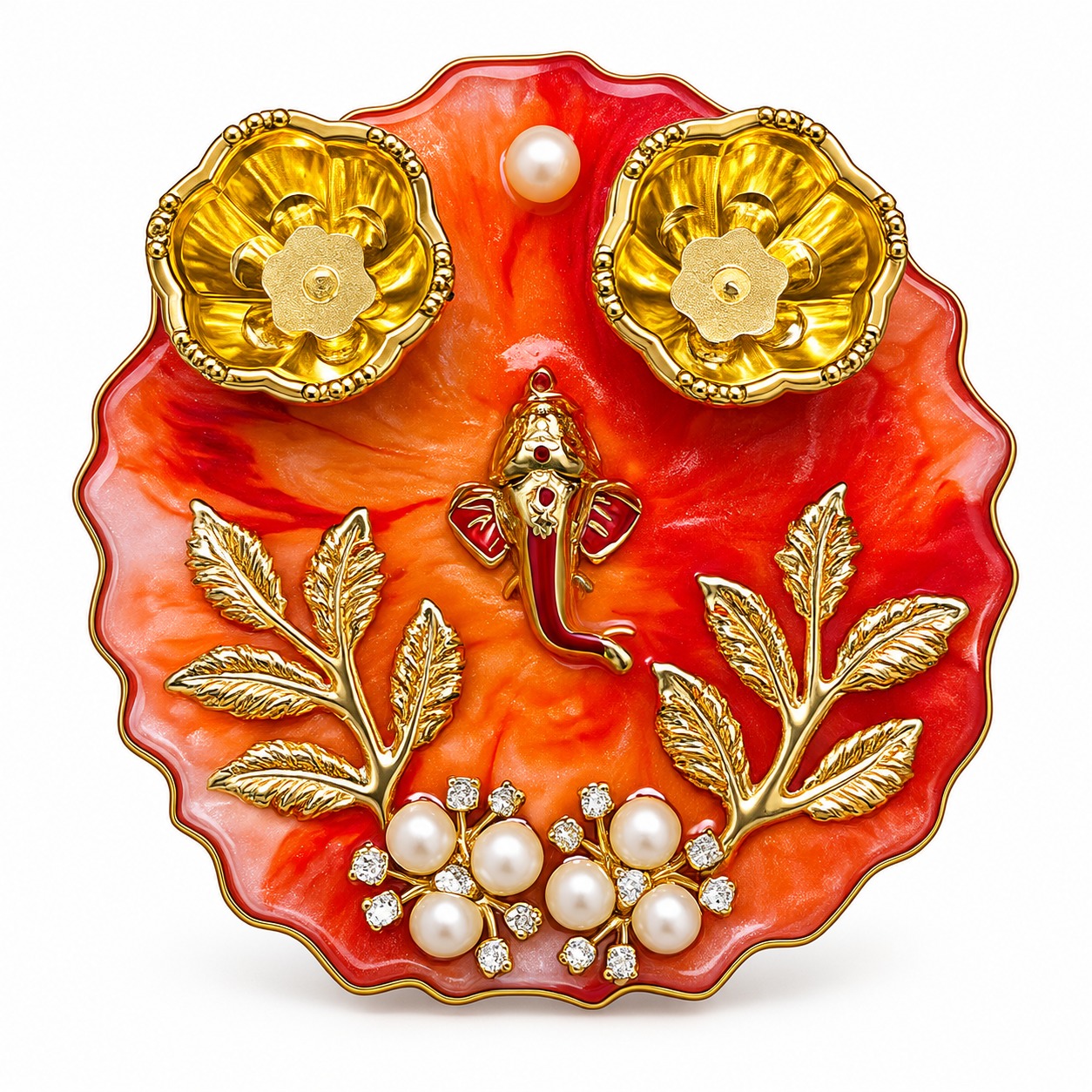 Resin Mini Pooja Thali 