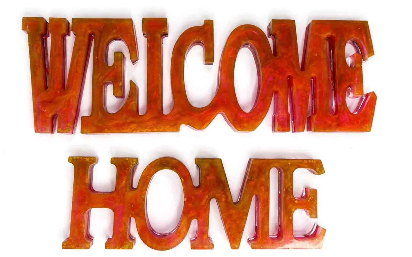 Luxury Resin HOME Door Sign