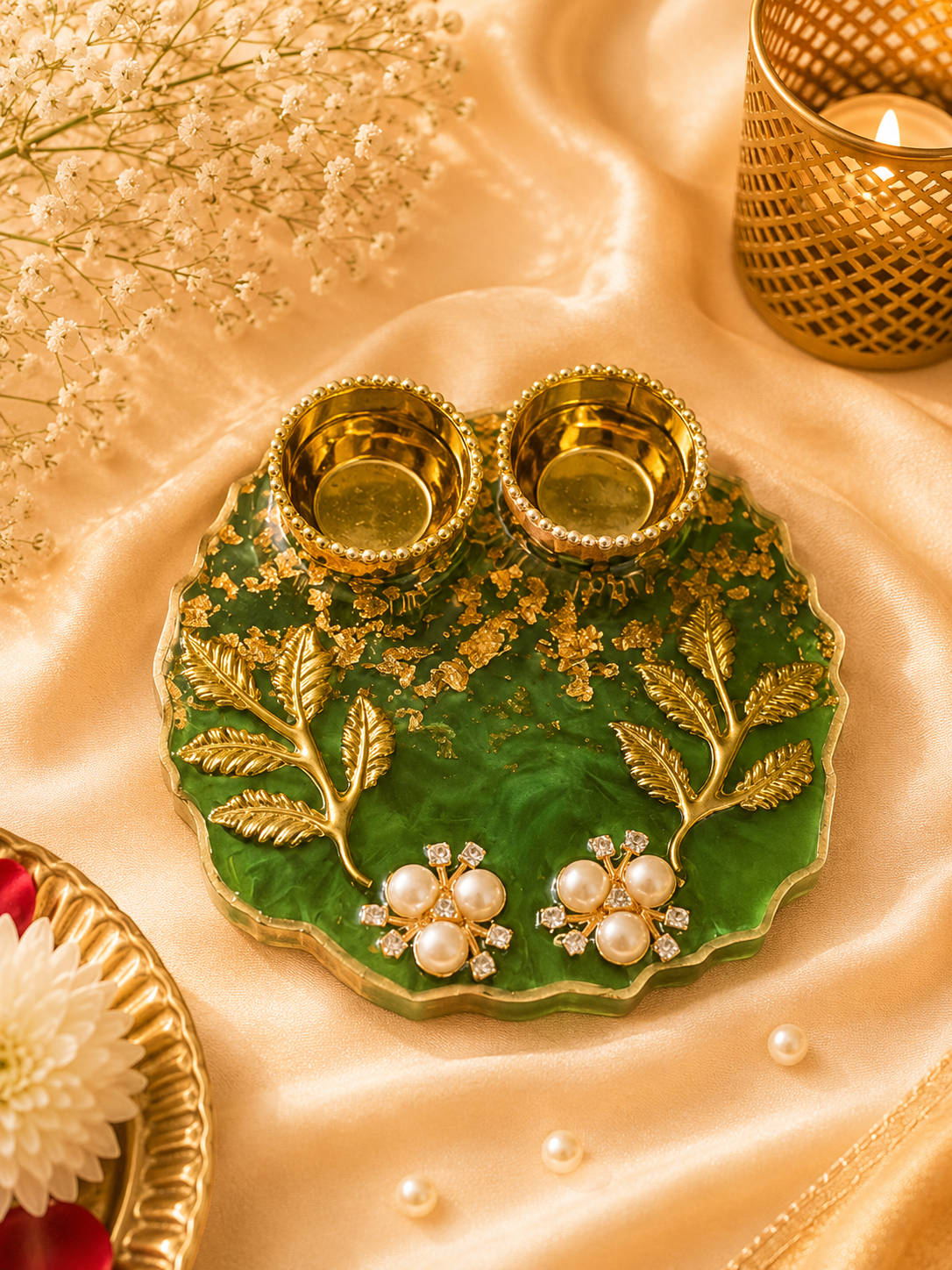 Resin Mini Pooja Thali 