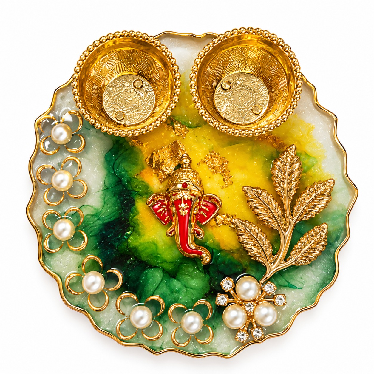 Resin Mini Pooja Thali 