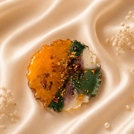 Resin Luxury Tea Coaster (6 Pcs)