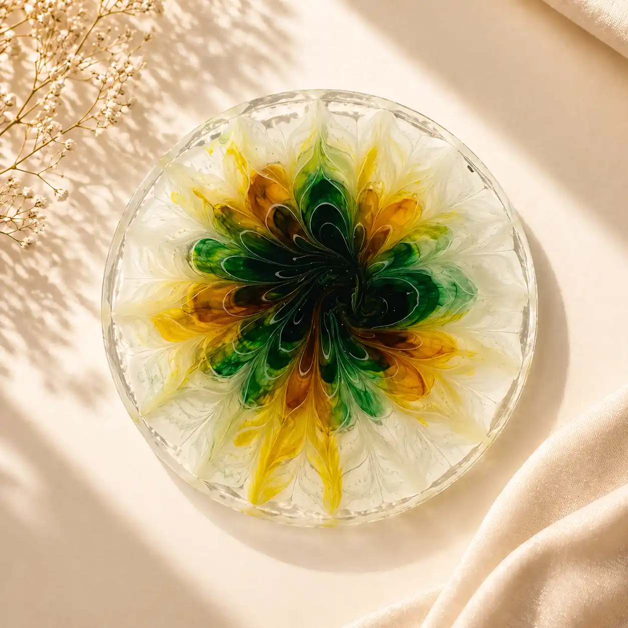 Resin Luxury Tea Coaster (6 Pcs)