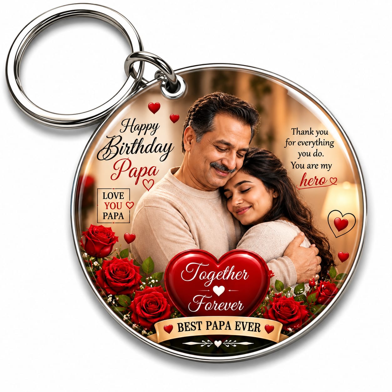 Round Photo Keychain ( ACRYLIC )