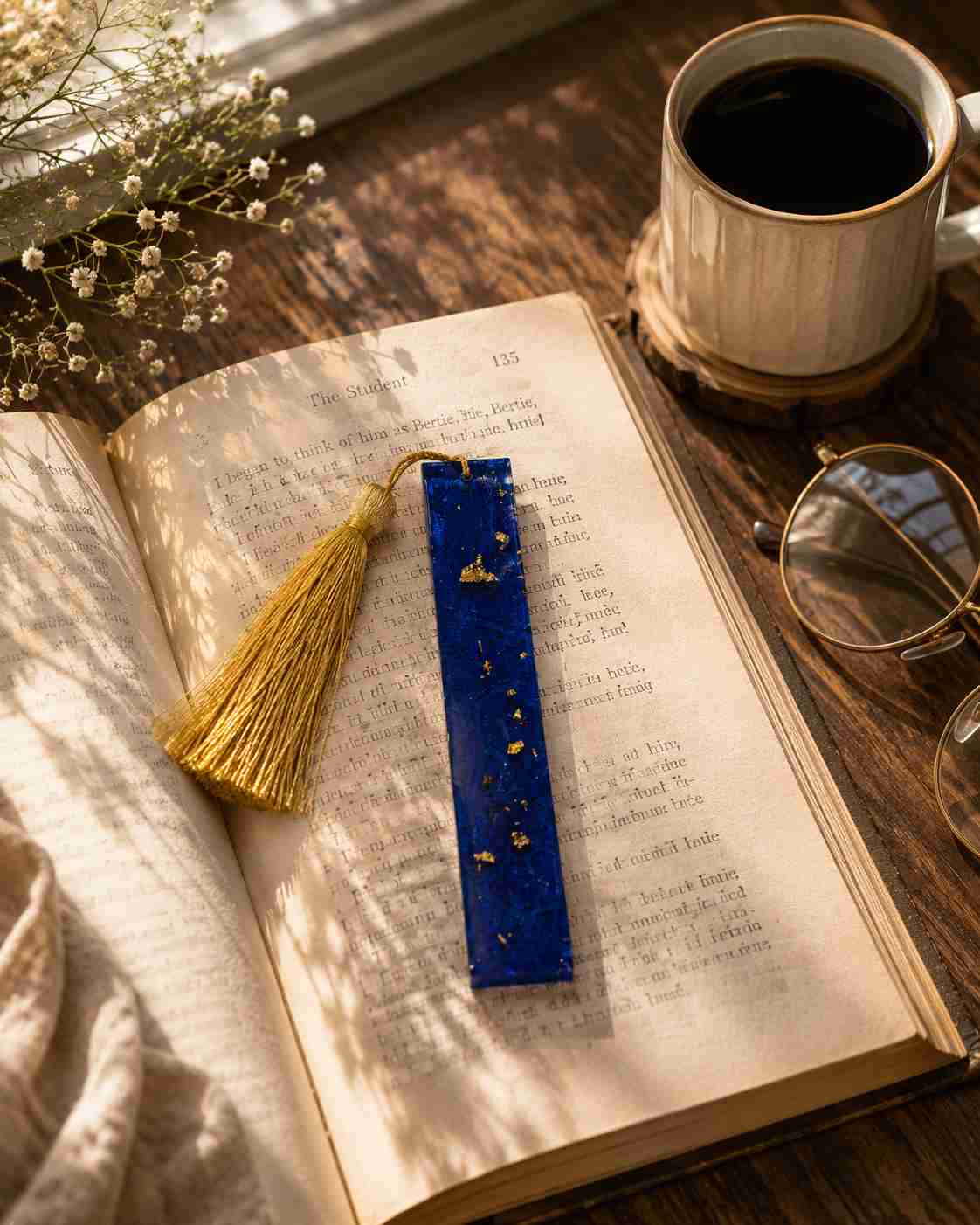 Luxury Handcrafted Resin Bookmark
