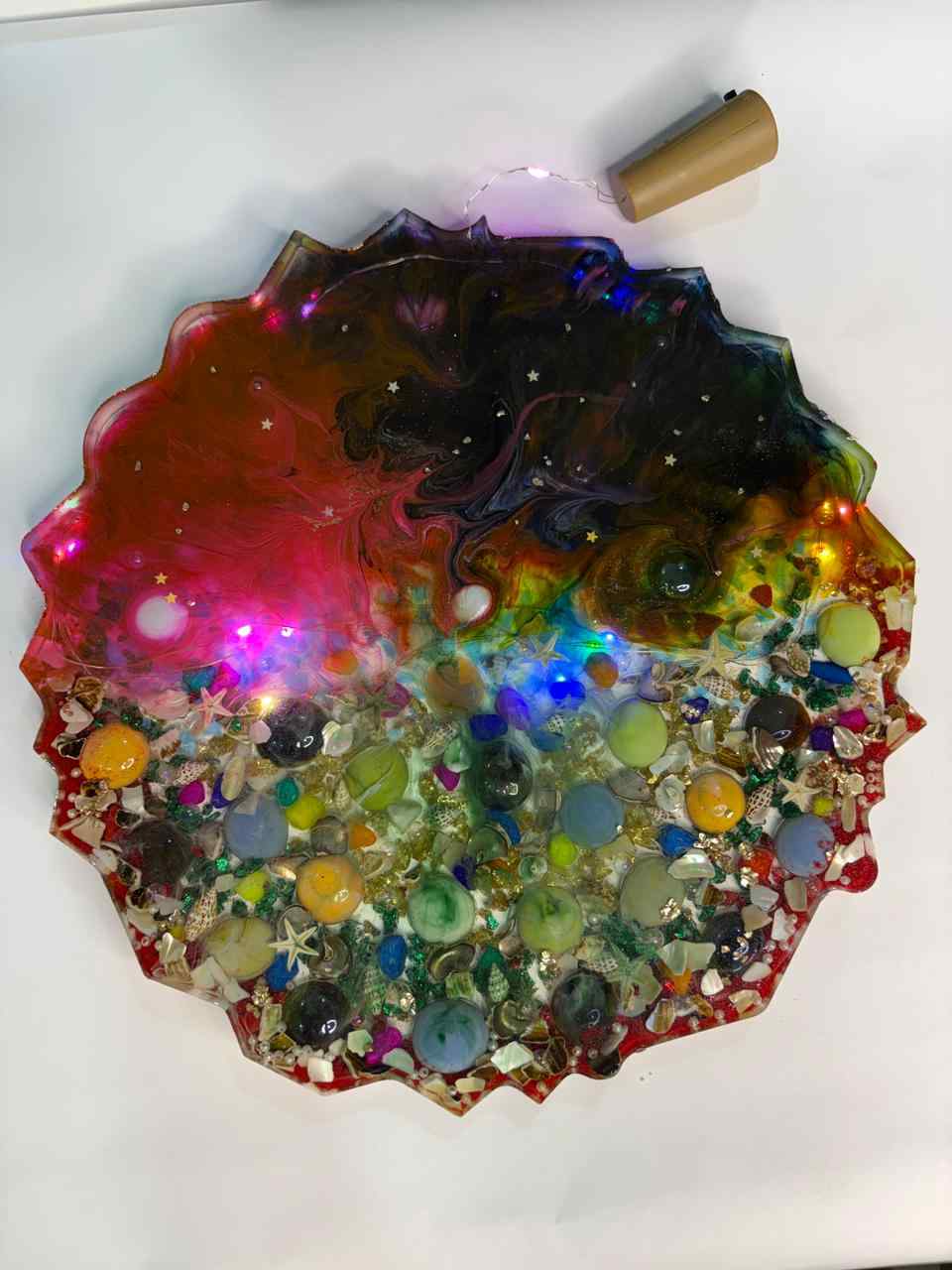 Galaxy Glow Resin Wall Art