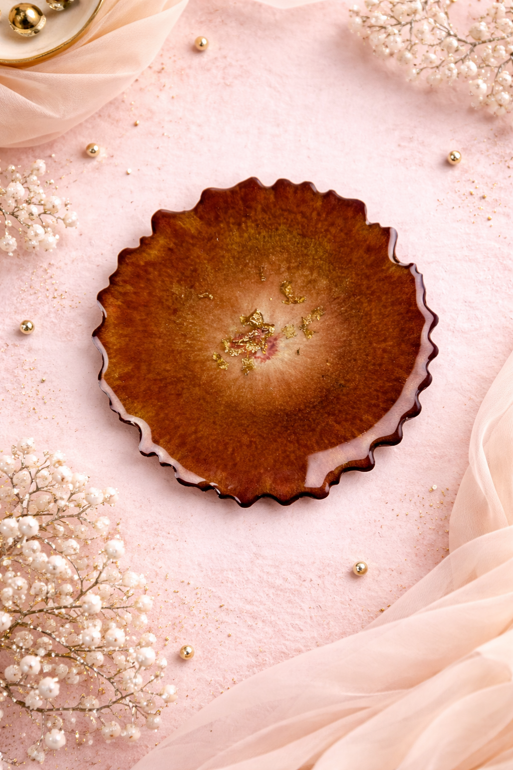 Resin Luxury Tea Coaster (6 Pcs)