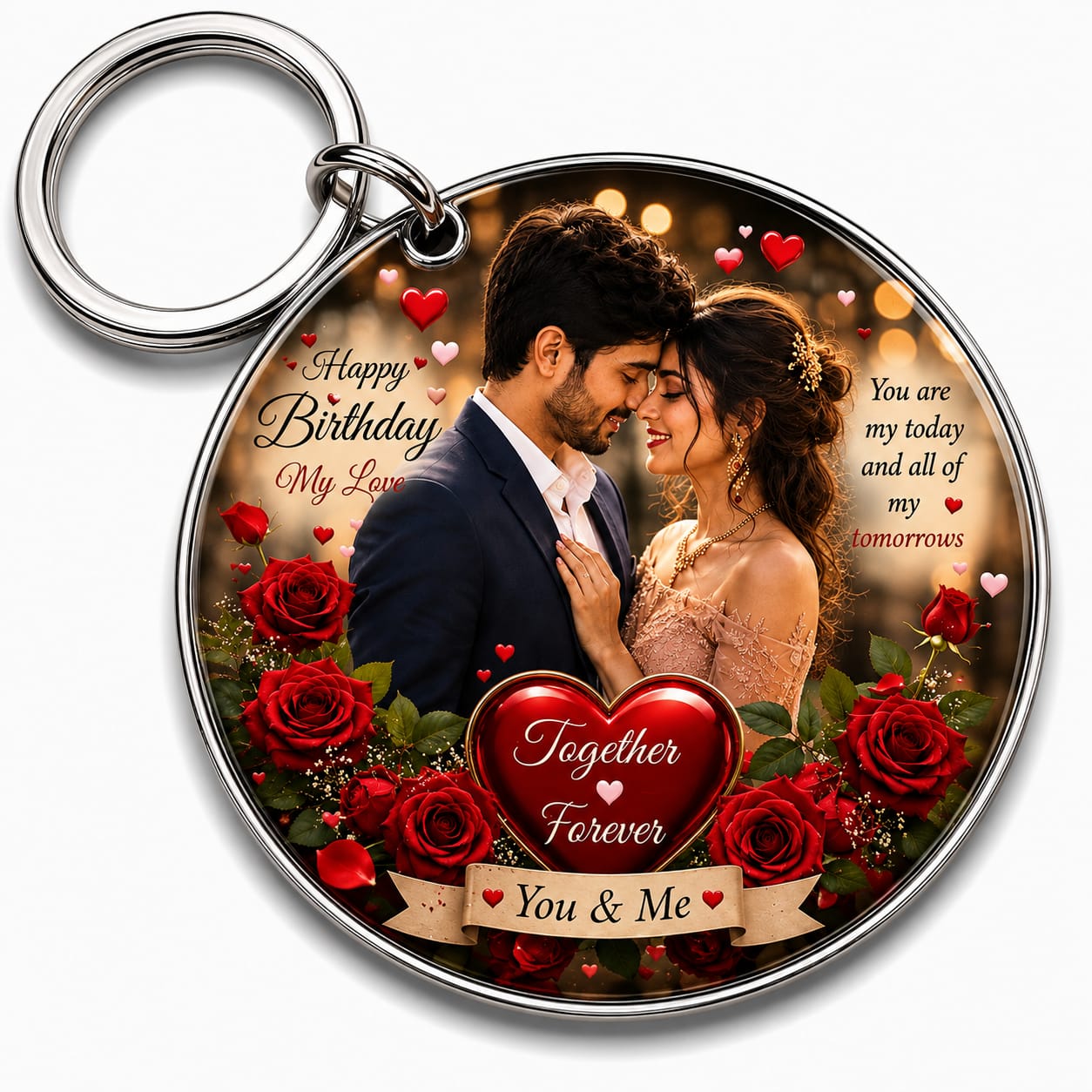 Round Photo Keychain ( ACRYLIC )