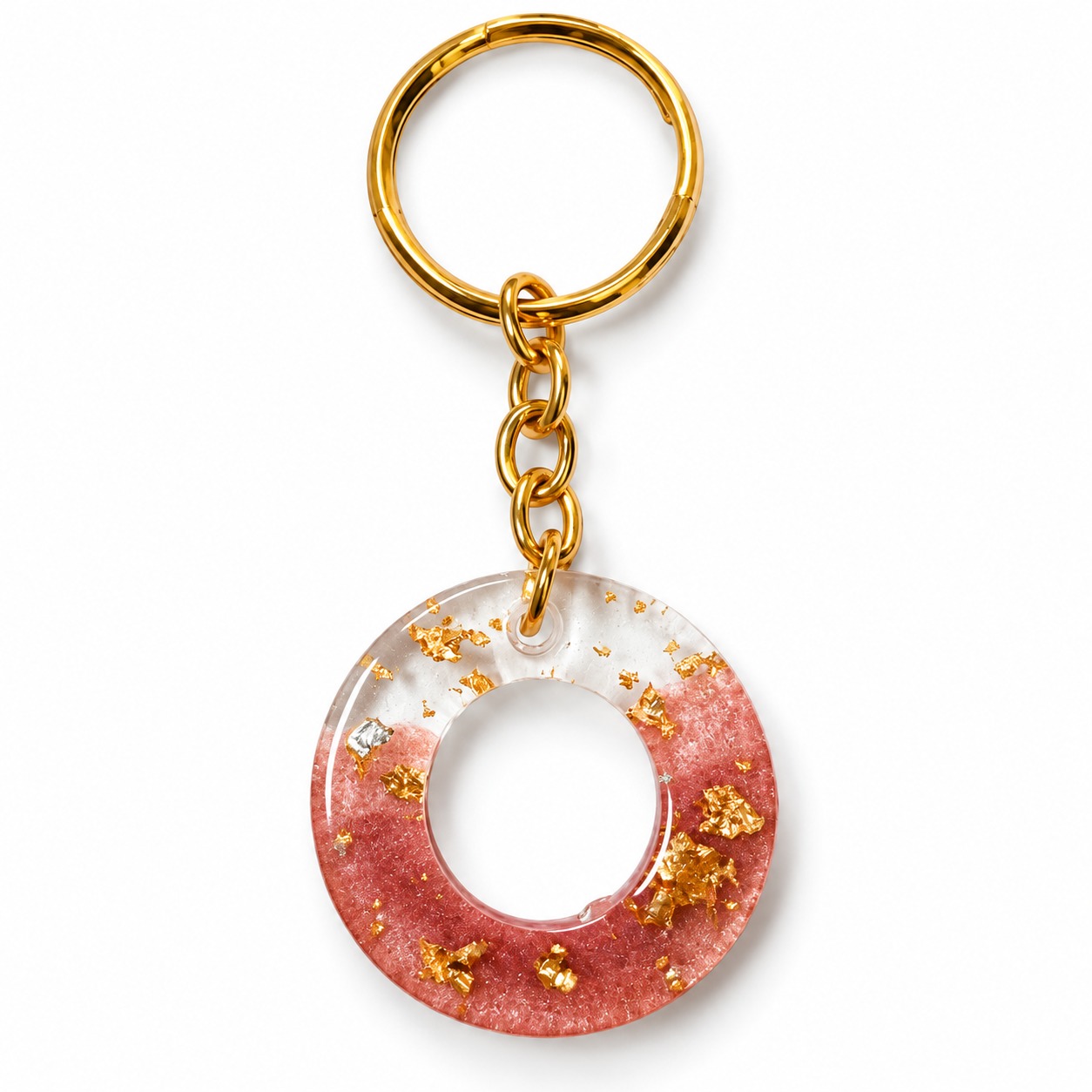 Alphabet Epoxy Resin Keychain