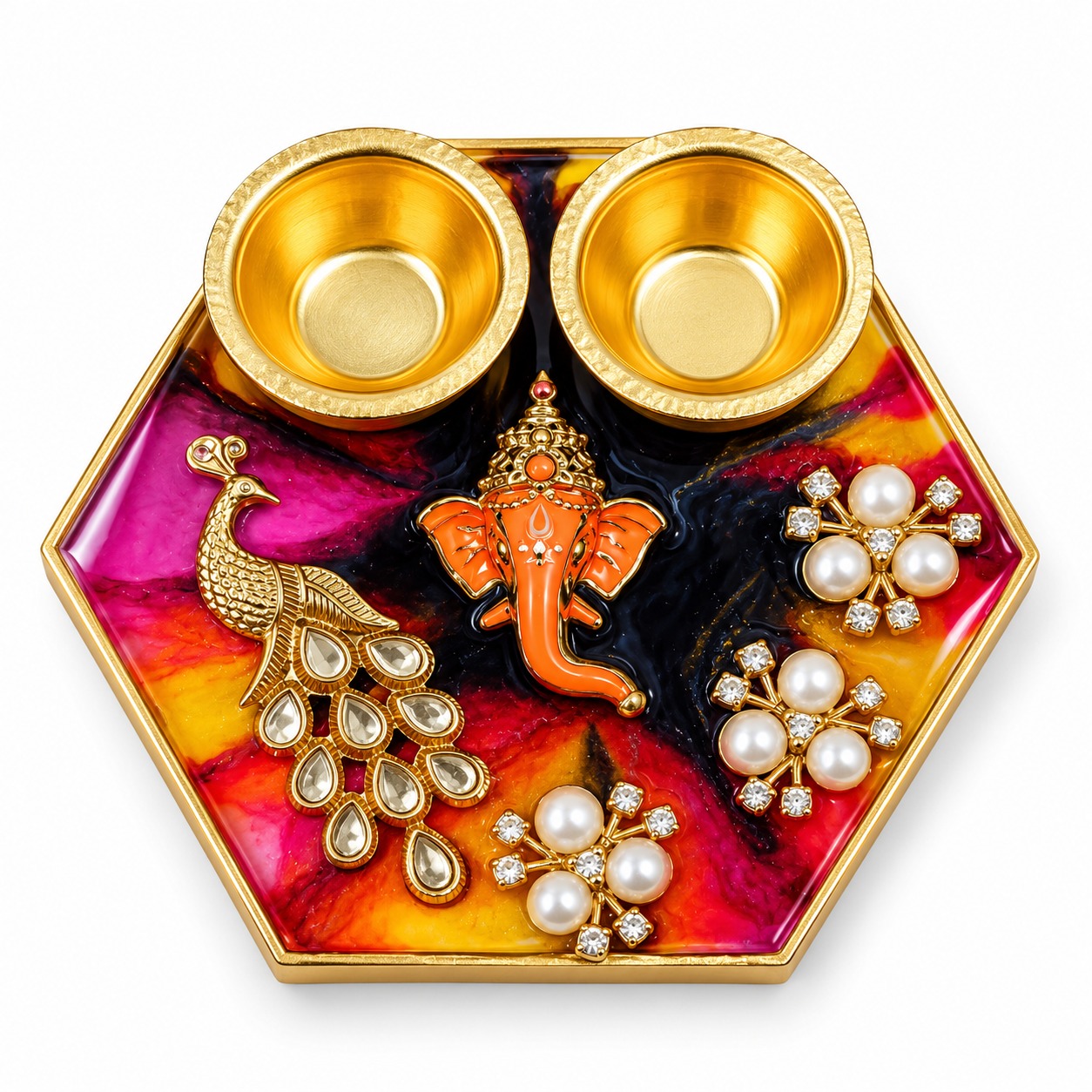 Resin Mini Pooja Thali 