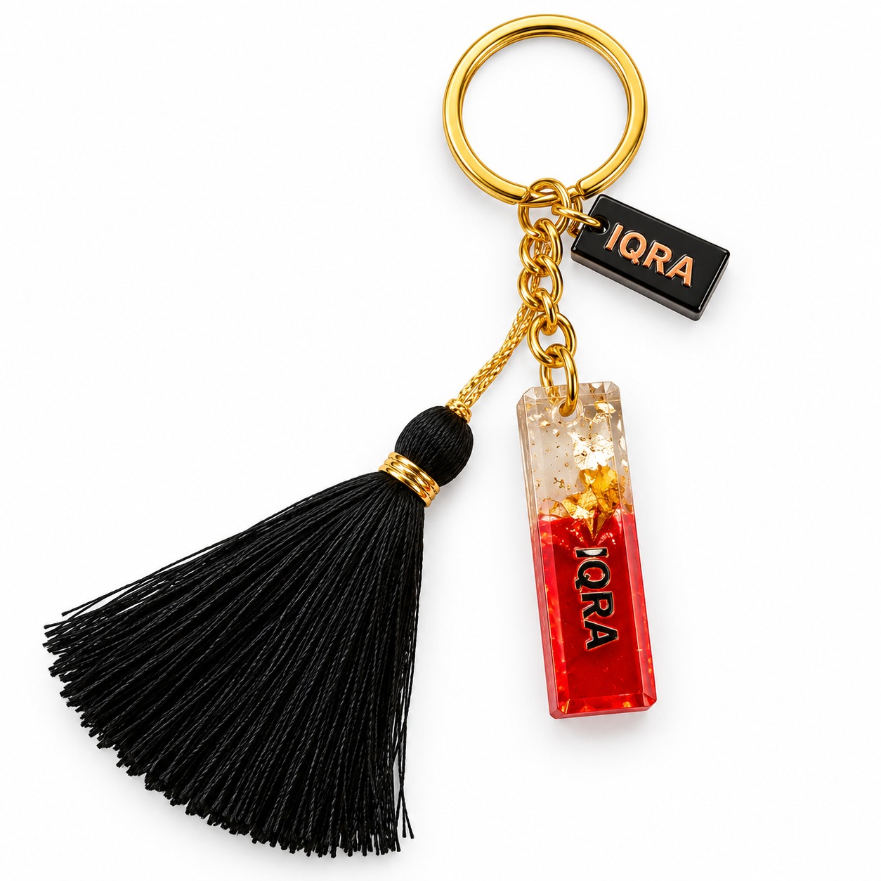 Alphabet Epoxy Resin Keychain