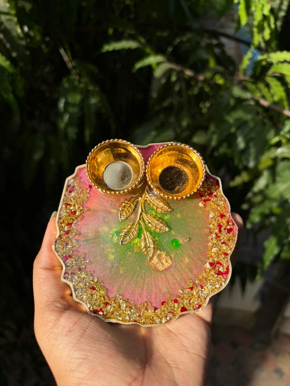 Resin Mini Pooja Thali 