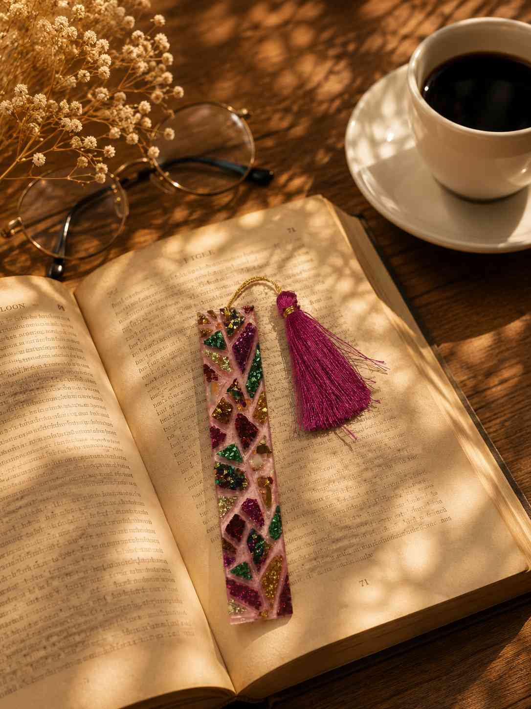 Luxury Handcrafted Resin Bookmark