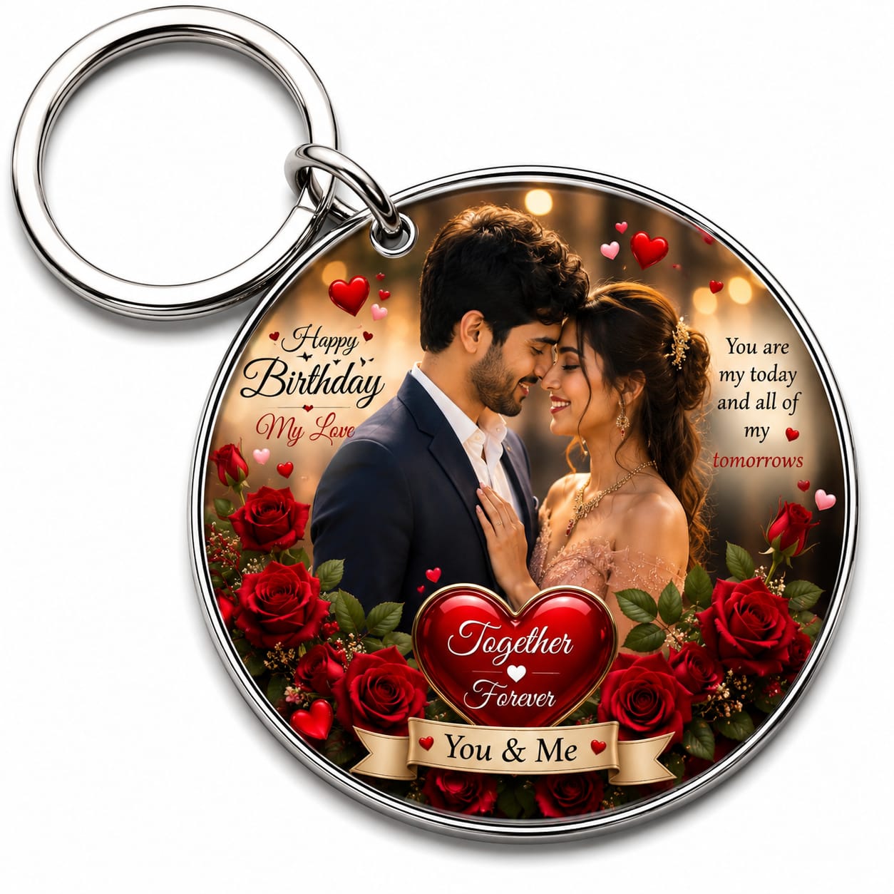 Round Photo Keychain ( ACRYLIC )