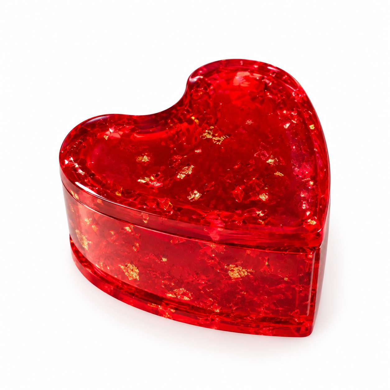 Luxury Heart Shape Resin Mini Box