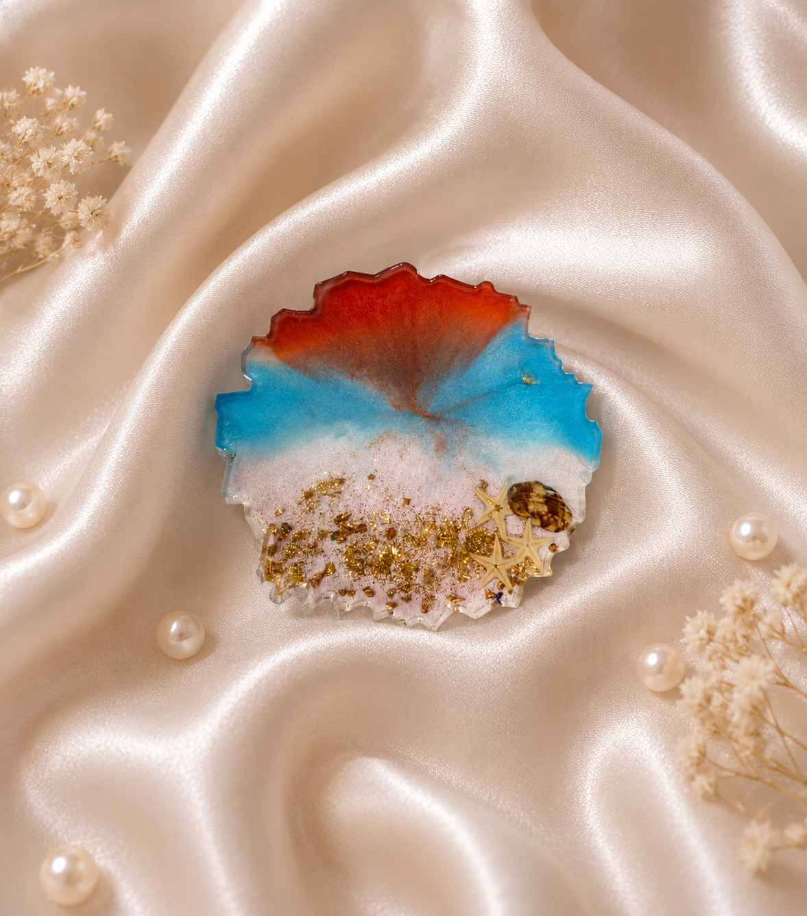 Resin Luxury Tea Coaster (6 Pcs)