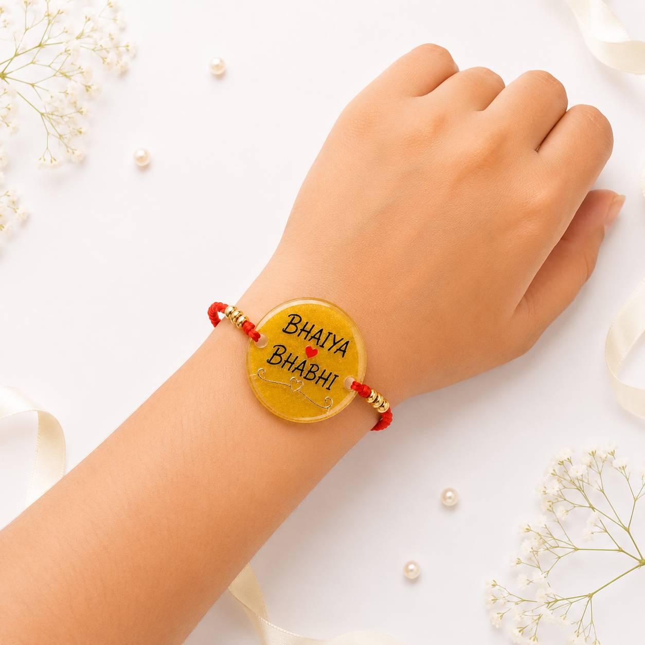 Golden Love Bhaiya Bhabhi Rakhi