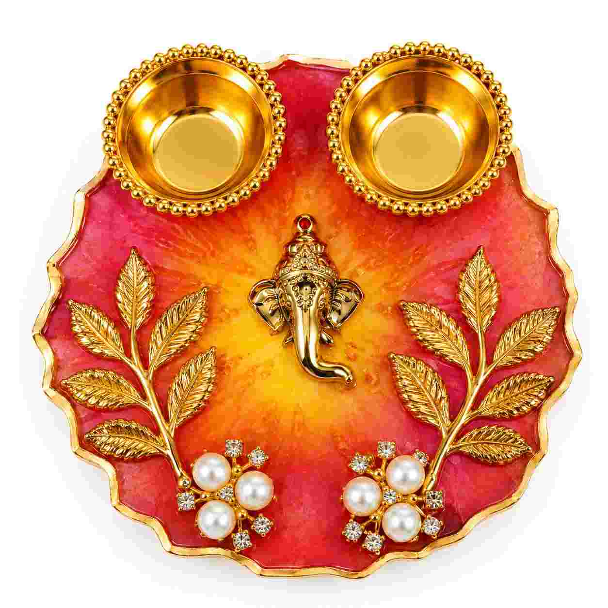 Resin Mini Pooja Thali 
