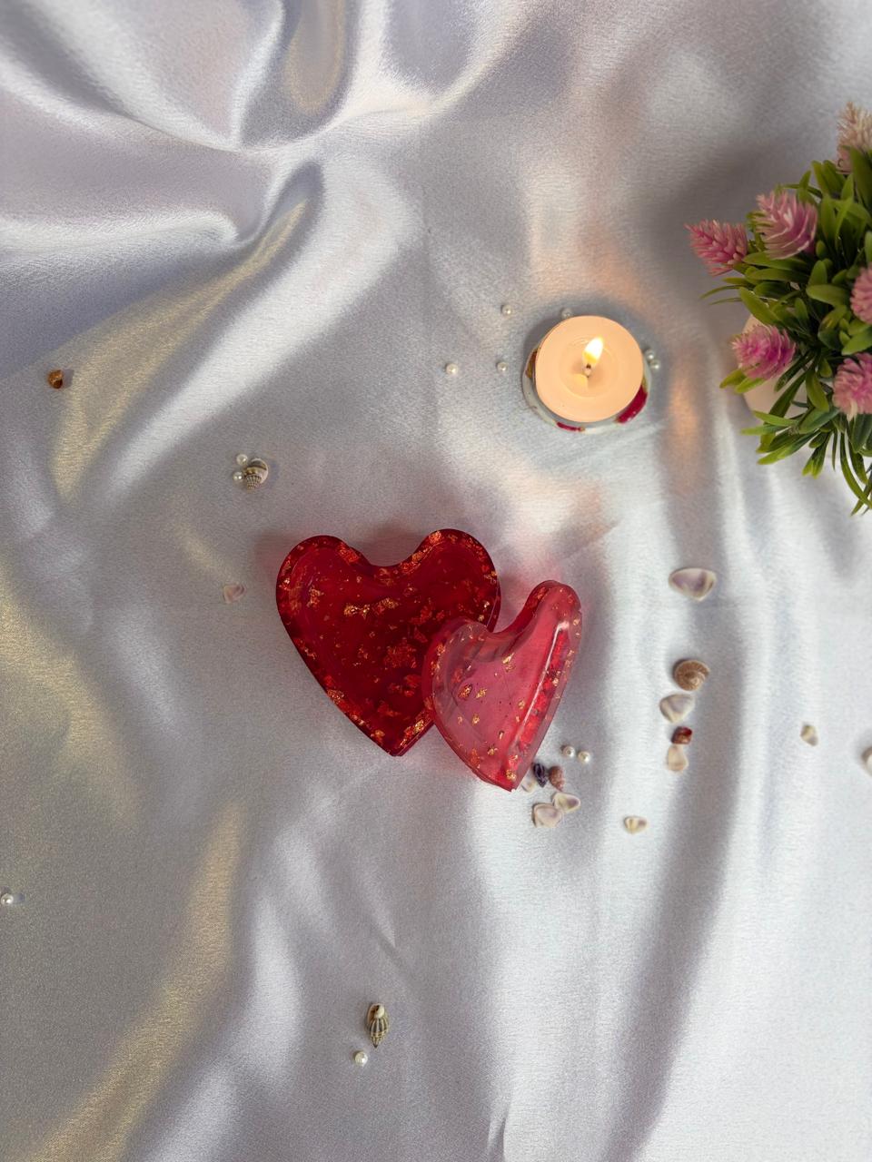 Luxury Heart Shape Resin Mini Box